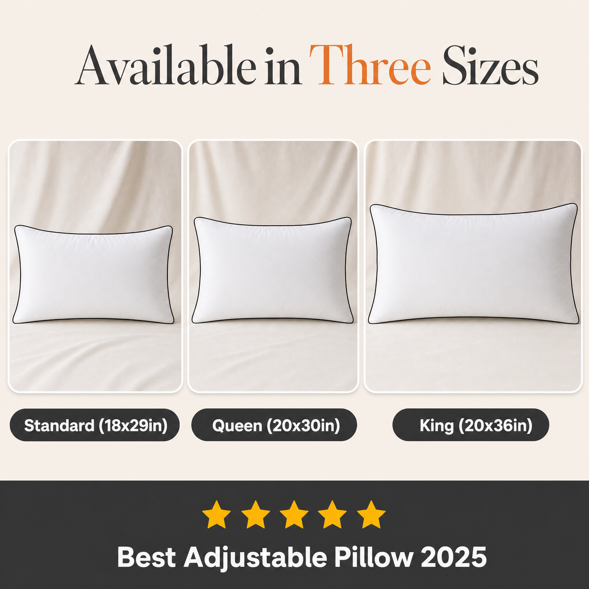 The Fleece Adjustable Bed Pillow Set - 2 Pieces