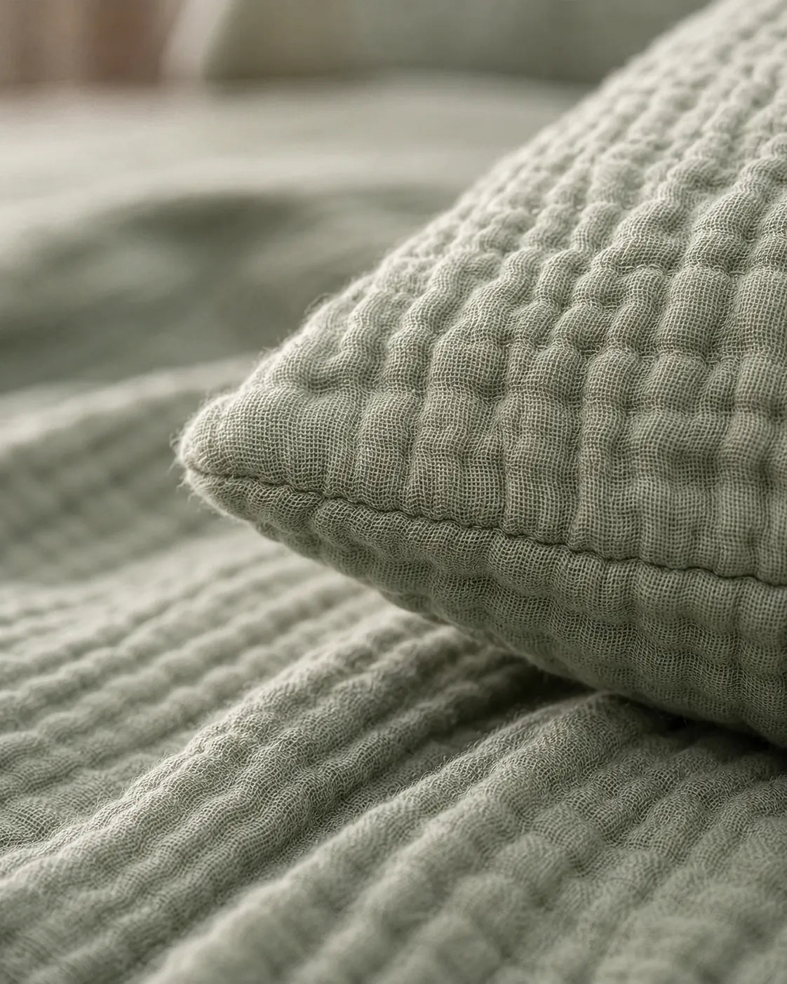 Muslin Cotton Bed Set - 100% Pure Muslin Cotton (2-Pc)