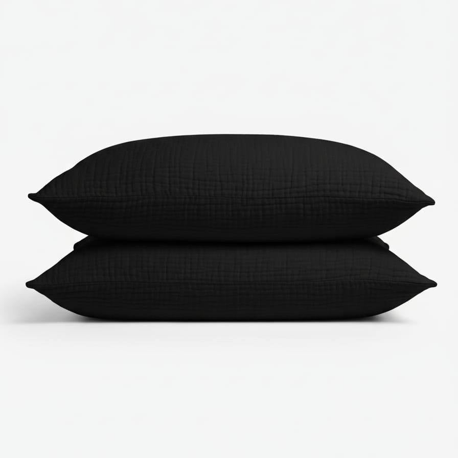 Muslin Cotton Pillowcase Set (2 Pcs)