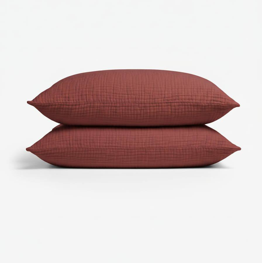 Muslin Cotton Pillowcase Set (2 Pcs)