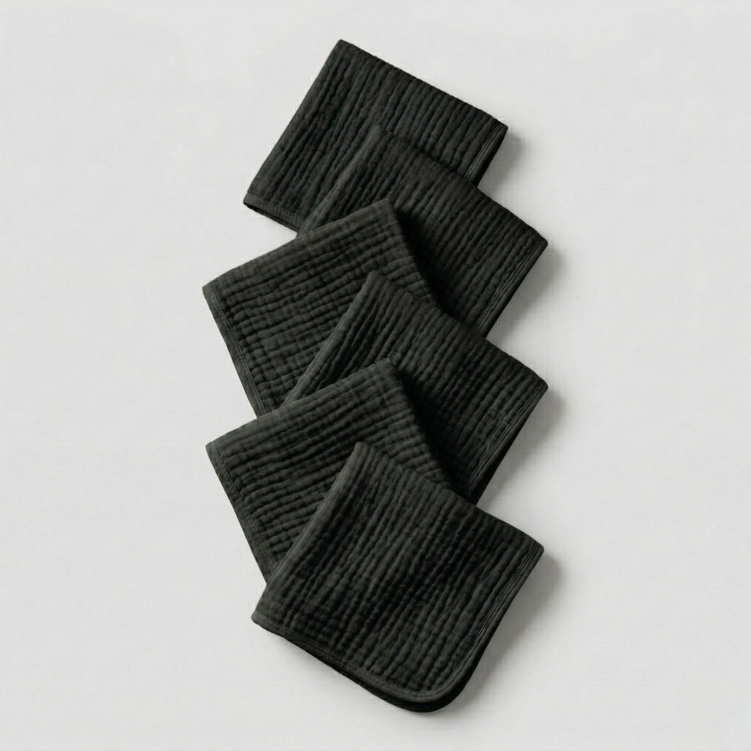 Muslin Cotton Face Towels (6 Pcs)