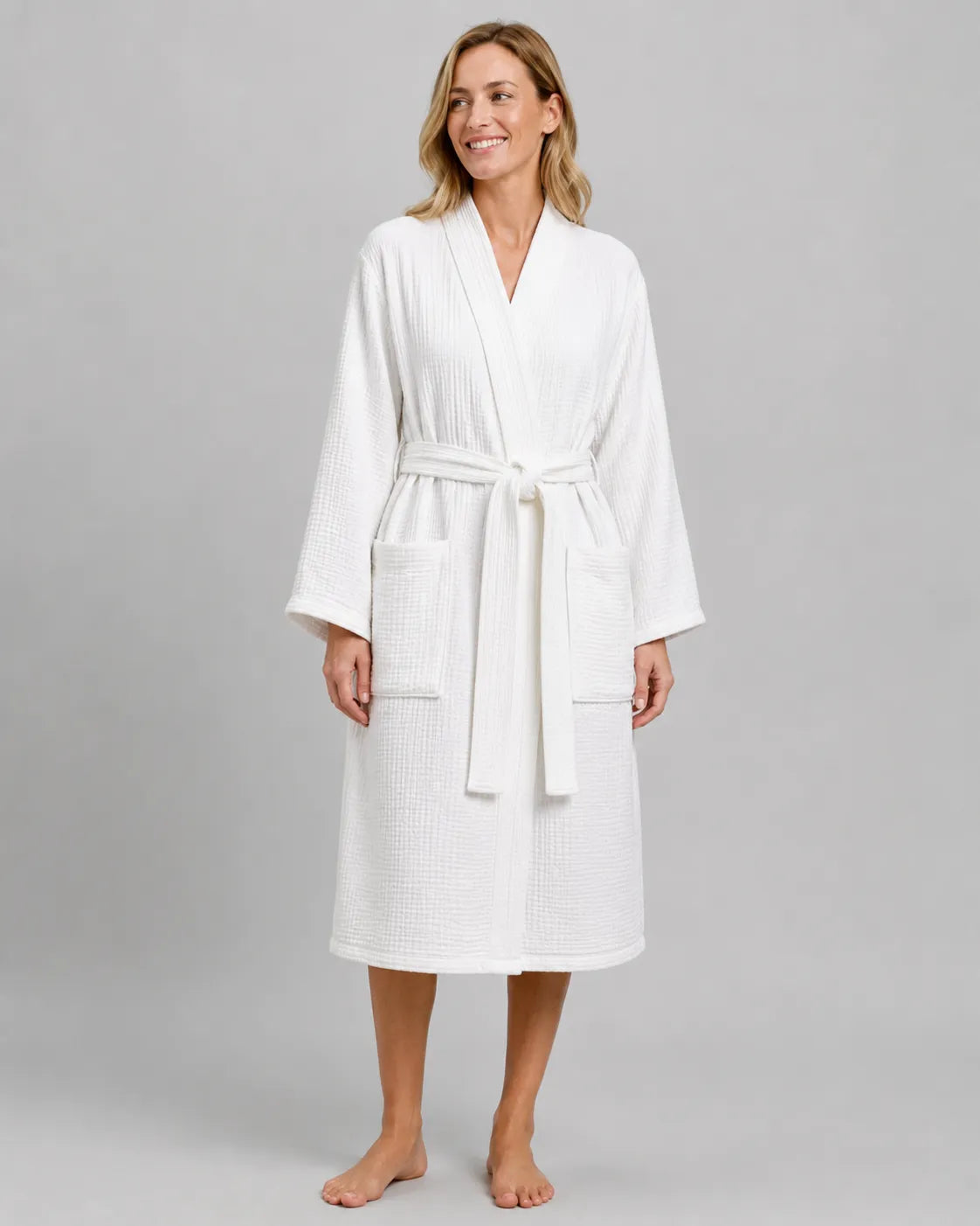 The All-Season Bathrobe - 100% Muslin Cotton