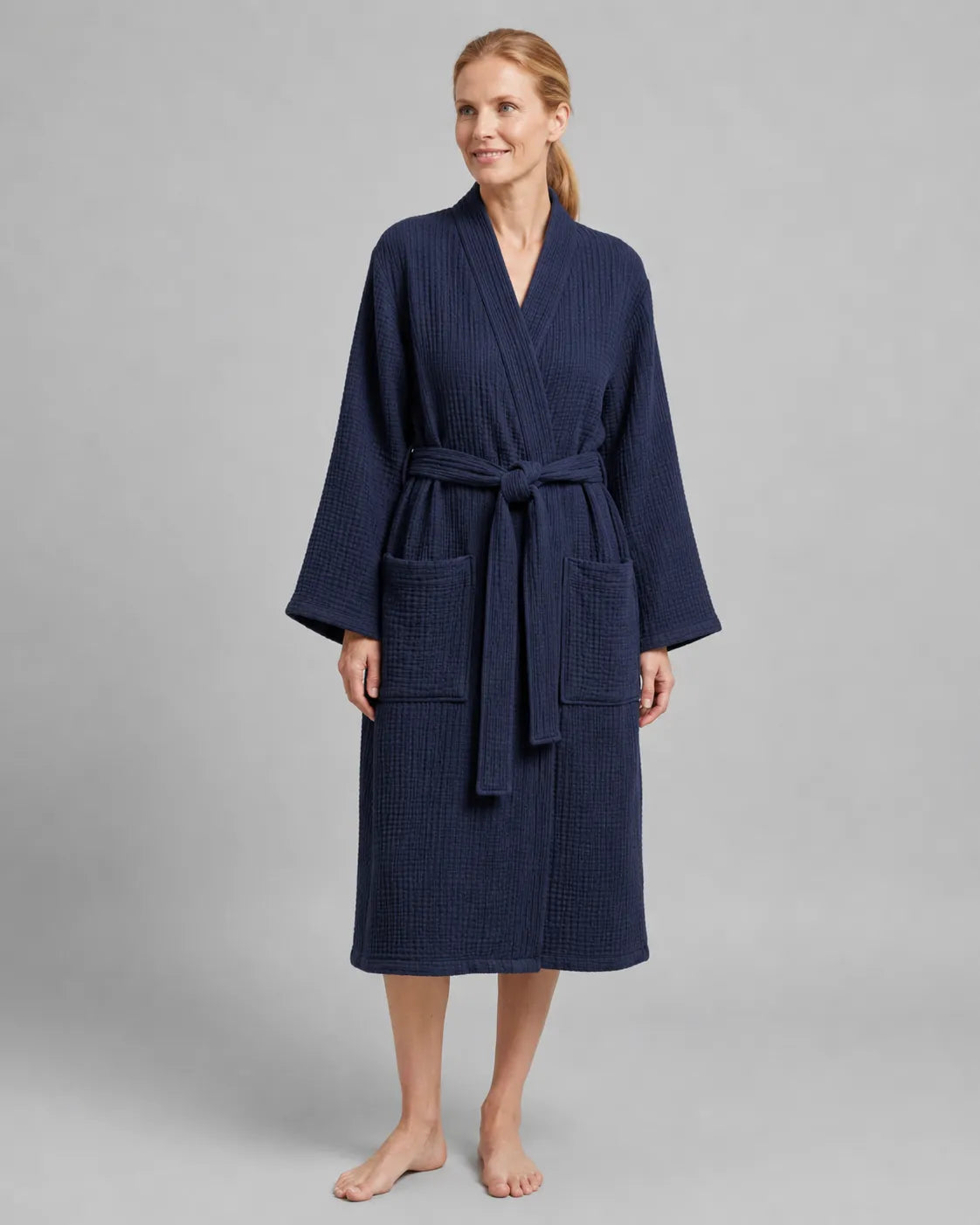 The All-Season Bathrobe - 100% Muslin Cotton