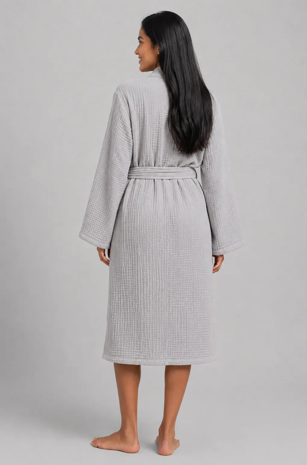 The All-Season Bathrobe - 100% Muslin Cotton