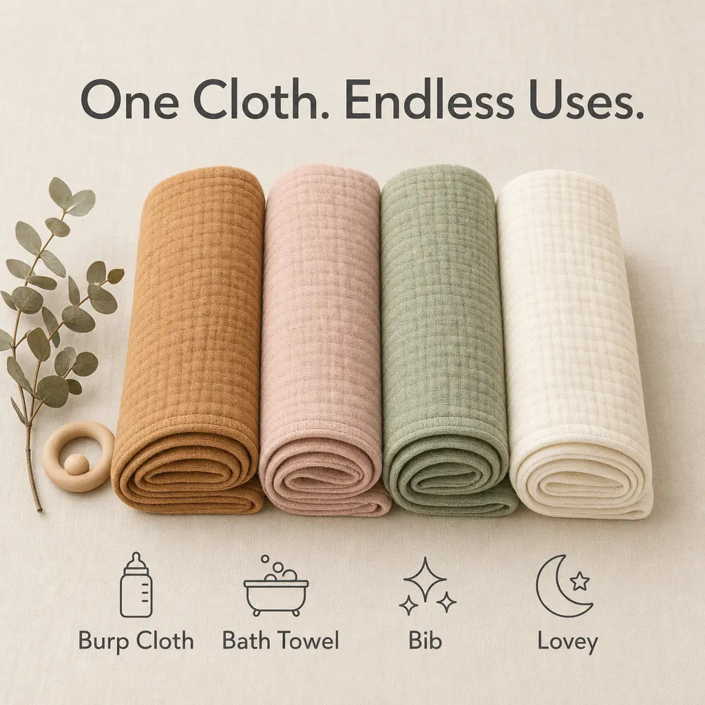 The Muslin Burp Cloths