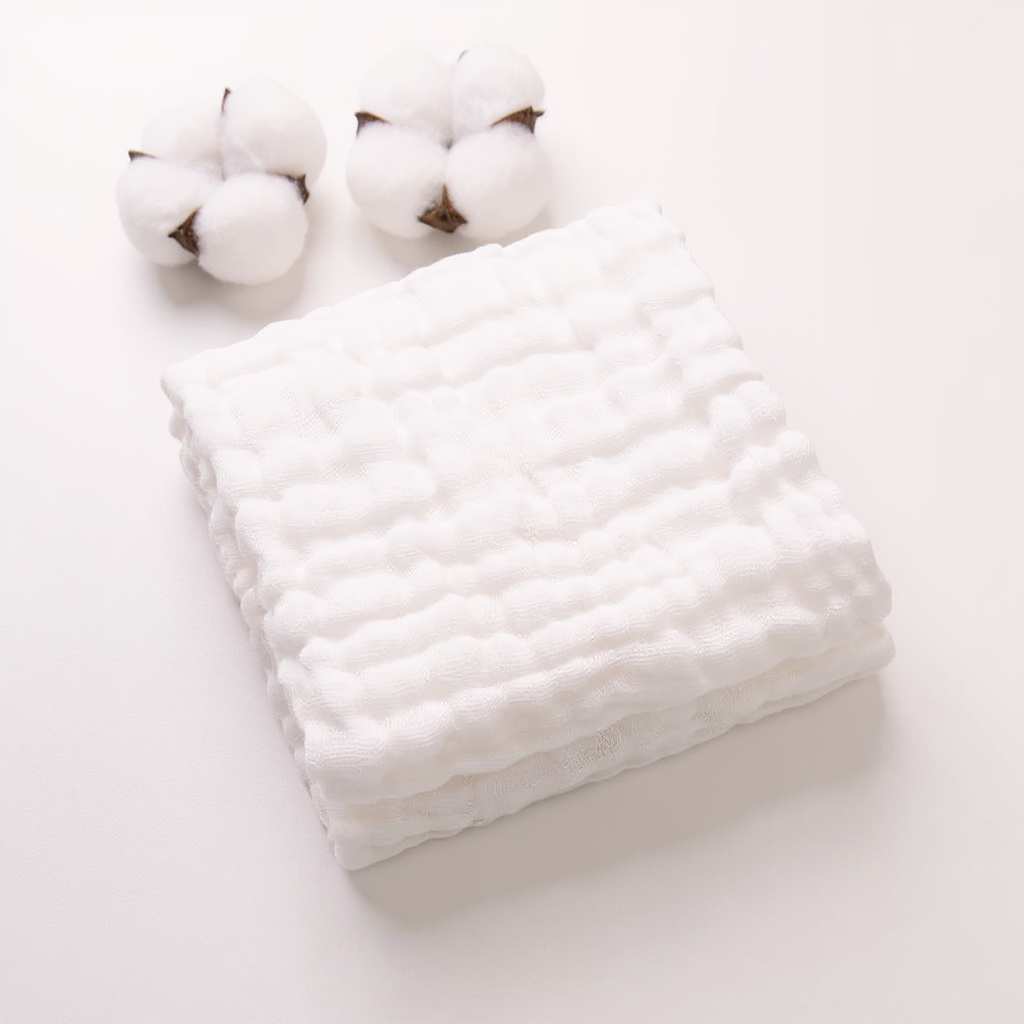 Muslin Cotton Face Towels (6 Pcs)
